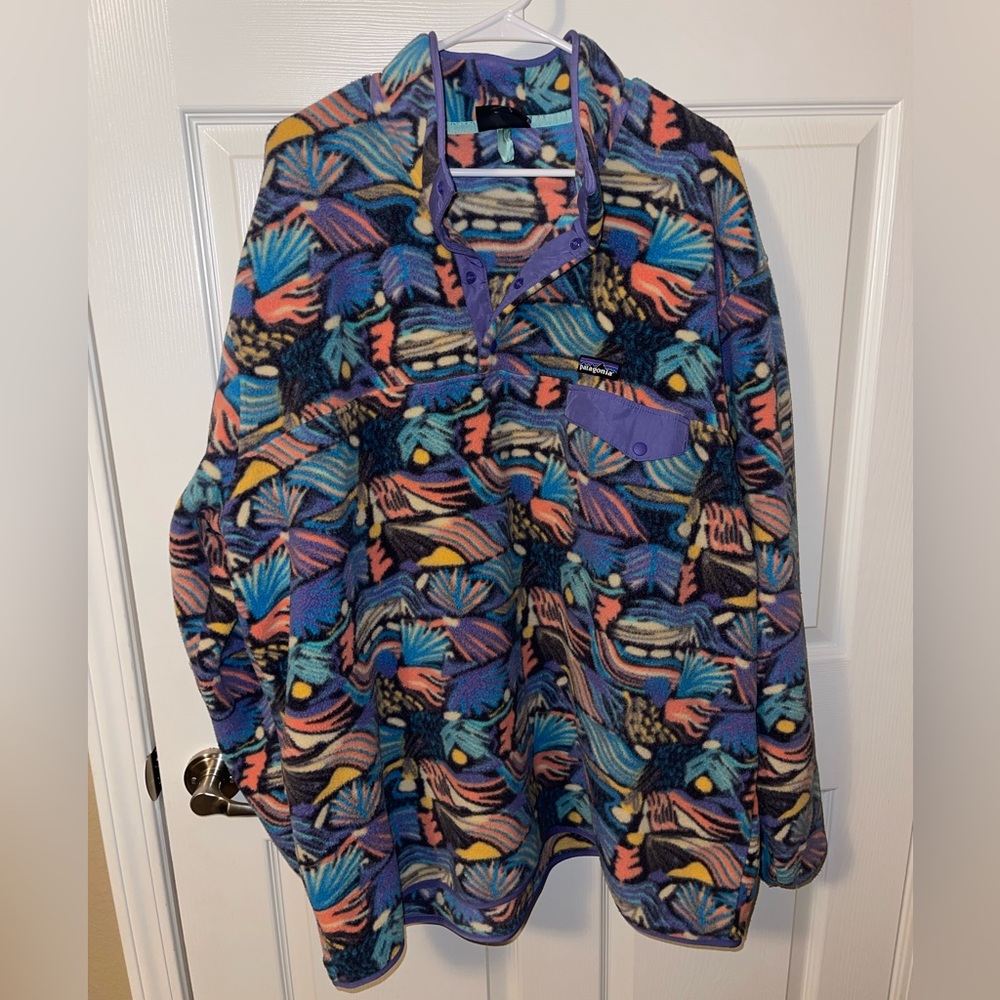 Patagonia Synchilla Snap-T Fleece Pullover - Joy/Pitch Blue